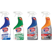 Porçöz Banyo-mutfak-yağ-kireç Çözücü 750 Ml 4 Lü Set 4'lü Set