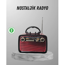 Mey İthalat Ahşap Dokulu Bluetooth Müzik Kutusu Vintage Led Tasarımıyla Modern Ses Deneyimi