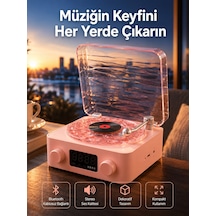 Retro Kristal Netliğinde Ses Gece Işıklı Retro Bluetooth Hoparlör Yeni Nesil - Lisinya