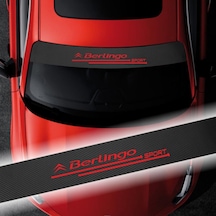 Citroen Berlingo Için Karbon Ön Cam Oto Sticker