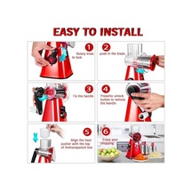 Novahub Beyaz Myvıt Mandoline Kesici, Çok Fonksiyonlu Yuvarlak Dilimleme Mutfak Aleti, Peynir Ve Fıstık İçin, Küçük Ve Pratik Beyaz