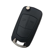 Autohan Keys Opel Astra H İçin 2 Butonlu Anahtar Kumanda Kabı, Siyah Plastik