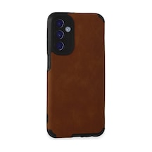 Samsung Galaxy Uyumlu , M34 5g Kılıf Loop Deri Silikon - Kahverengi