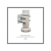 Baza Ayağı Seti, 10 Cm, Beyaz Beyaz
