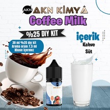 Coffee Milk Yoğun Dıy Kit Kahve Süt Gıda Aroması %25 Oranda Aroma İçerir Hazır Değildir 30 Ml