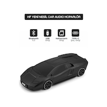 Yeni Nesil Araba Modelli Bluetooth Hoparlör I Usb Girişli I Hafıza Kartlı I Type-c Şarj Girişli