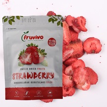Dondurularak Kurutulmuş Çilek, 15 Gr %100 Vegan, Glutensiz