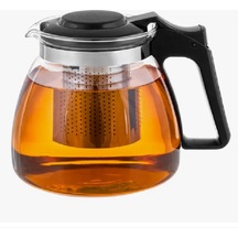 900 Ml Süzgeçli Isıya Dayanıklı Cam Sürahi 321964389 Siyah