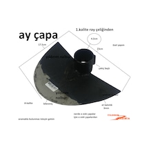 Yarım Ay Çapa Eskilerden Ray Çelik Kazma Çapası Bilenmiş