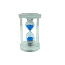 Küçük Cam Kum Saati Cam Standlı 5 Dakika Zamanlı Çap: 5.8cm-yükseklik: 9.8cm 5224 Diğer