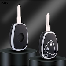 Renault Uyumlu Kangoo Anahtar Kılıfı 2 Buton Siyah Renk