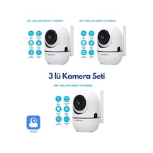 Epilons 3 Lü Set Ev Güvenlik Wifi Akıllı Kamera Bebek Telsiz Hareket Algılama Ile Izleme Ses Dinleme-61042