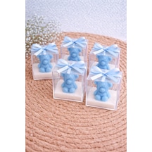 Doğum Günü, Baby Shower , Sünnet ,mevlüt Davetleri İçin 10'lu Kokulu Mum Açık Mavi