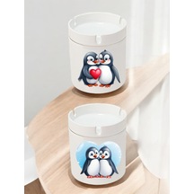 Penguen Teması 2'li Küllük - Küllükler Modelleri, Kül Tablası, Kokusuz Küllük, Kül Tablaları
