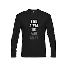 Find A Way Siyah Erkek Sweatshirt