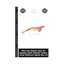 Özel Seri Spor Su Captain 3025 Kalamar Zokası 12cm Different Squid Size 35