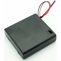 Maroces 4 Lü Kalem Pil Yuvası 4 Lü Kapaklı Sviçli Pil Yatağı (Aa)