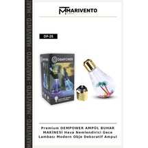 Premium Dempower Ampül Buhar Makinesi Hava Nemlendirici Gece Lambası Modern Obje Dekoratif Ampul