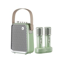 Songbird-hq Çift Karaoke Mikrofonlu 6 Ses Efektli 50 Watt Taşınabilir Bluetooth Hoparlör-129264