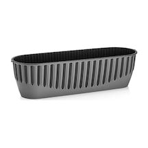 Omnipazar So-pynb2 Dekoratif Piyano Balkon Saksı 8 Litre No 2 Antrasit 116