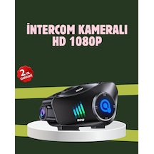 Q28 Full Hd Kameralı Motosiklet Kask Kulaklığı 45 Saat Müzik, Ipx6 Su Geçirmez