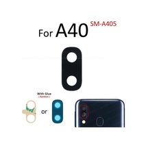 Tkgz Samsung Uyumlu Galaxy A40 Arka Kamera Camı Lens Yapışkanlı