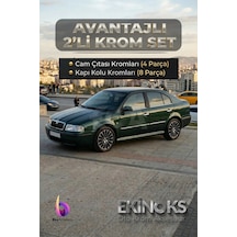Skoda Octavia A4 Avantaj 2 Li Krom Set 1999-2004 Arası -2ürün- Paslanmaz Çelik