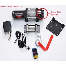 Strong Bear 4000lb Atv.tekne ve Offroad Vinçi Uzaktan Kumandalı