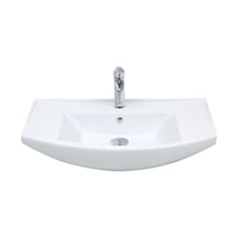 Mega Olivin 80 CM Hilton Dolap Uyumlu Etejerli Lavabo
