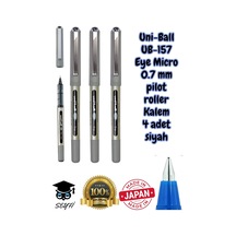 Tr Uni-ball Ub-157 Eye Micro Roller Kalem, 0.7 Mm, Siyah, 4 Adet, Made İn Japan Genel