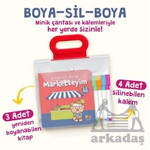 Boya Sil Boya - 2 Marketteyim - Evdeyim - Parktayım / 2-5 Yaş Uçan Kitap