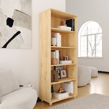 Kitaplık, Dosya Dolabı, Malzeme Rafı 190x80x40 Cm Safir Meşe Safir Meşe