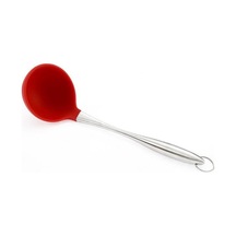 Ün-Ev 054 Metal Saplı Kırmızı Silikon Kepçe