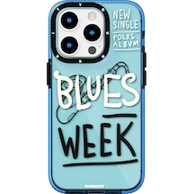 İphone 14 Pro Max Uyumlu Kılıf Şeffaf Renkli Yazı Temalı Tasarım Youngkit Jazz Serisi