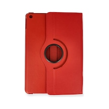 Apple İpad Pro 13 2024 Kılıf 360 Tablet Deri Kılıf - Kırmızı Diğer