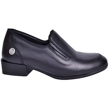 Mammamia D23ka-6085 Kadın Siyah Deri Ayakkabı