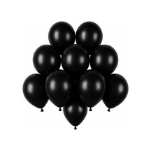 Siyah Renk Lateks Pastel Balon 13 Cm - 10 Adet