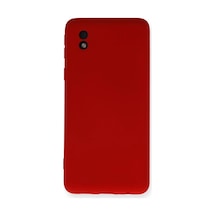 Samsung Uyumlu Galaxy A01 Core Uyumlu Kılıf Nano İçi Kadife Silikon - Kırmızı