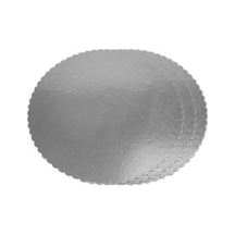 Turta Mendili / Pasta Altlığı Gümüş Yuvarlak 20 CM 10 Adet