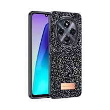 Onegif Xiaomi Redmi 14c Uyumlu Bright Simli Kapak - Siyah