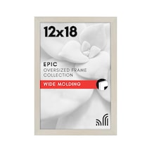 Cilalı Pleksiglas İle 12x18 Poster Çerçevesi - Epik Koleksiyon - Tasarlanmış Ahşap İle Galeri Duvar Çerçeveleri - Duvar Teşhir İçin Fotoğraf Çerçevesi - Açık Ahşap