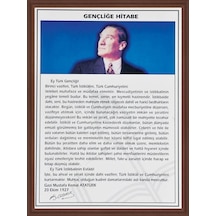 Gençliğe Hitabe Mdf Çerçeveli - 50x70cm