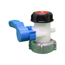 Xiyyadms Ibc Tank Alüminyum Dn50 Kelebek Vana - 75mm Çıkış Ağzı, Asit Ve Alkali Dirençli