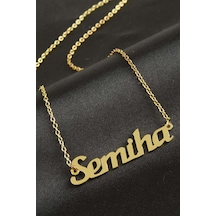 Semiha - 237 - İsimli - Aconcept - Kolye -sarı altın