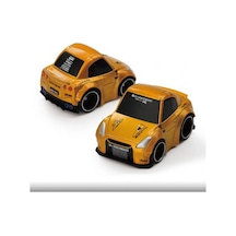 1/64 Qube Carz Serisi Nissan Gt-r R35 Lb Works Type 1, Rear Wing Ver 2lb Gold Blister Paket Çok Renkli