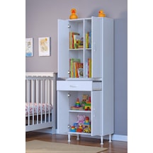 Eliusta Luma Kapaklı & Çekmeceli Banyo Dolabı 70 Cm Genişlikte Beyaz Dolap 70x173x32,5 Cm Depolama Dolabı Beyaz