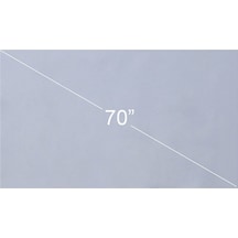 Ankatek 70 İnç Katlanabilir Hd 16:9 Çerçevesiz Projeksiyon Perdesi - Duvara Monte, Ev Sineması & Ofis Jzr-gy, Yüksek Kaliteli Model