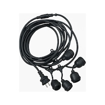 Ledx Kb00001 5 Li E27 Duy Sıralı 5 Metre Lamba Kablosu 5 Adet Duy İçerir