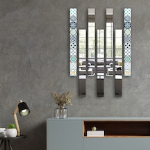 Decorita Dekor Camı Modern Çini Desen Cam ve Ayna 7'li Takım