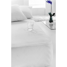 Evony 100x200 Cm Tek Kişilik Micro Alez Köşe Lastikli Sıvı Geçirmez Yatak Koruyucu Beyaz